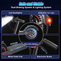 OBX 500W Motor Folding Electric Scooter For Adults 36V 5.2AH Battery Rang 8.5'' Solid Tire 18MPH 15Miles Long Range APP Control