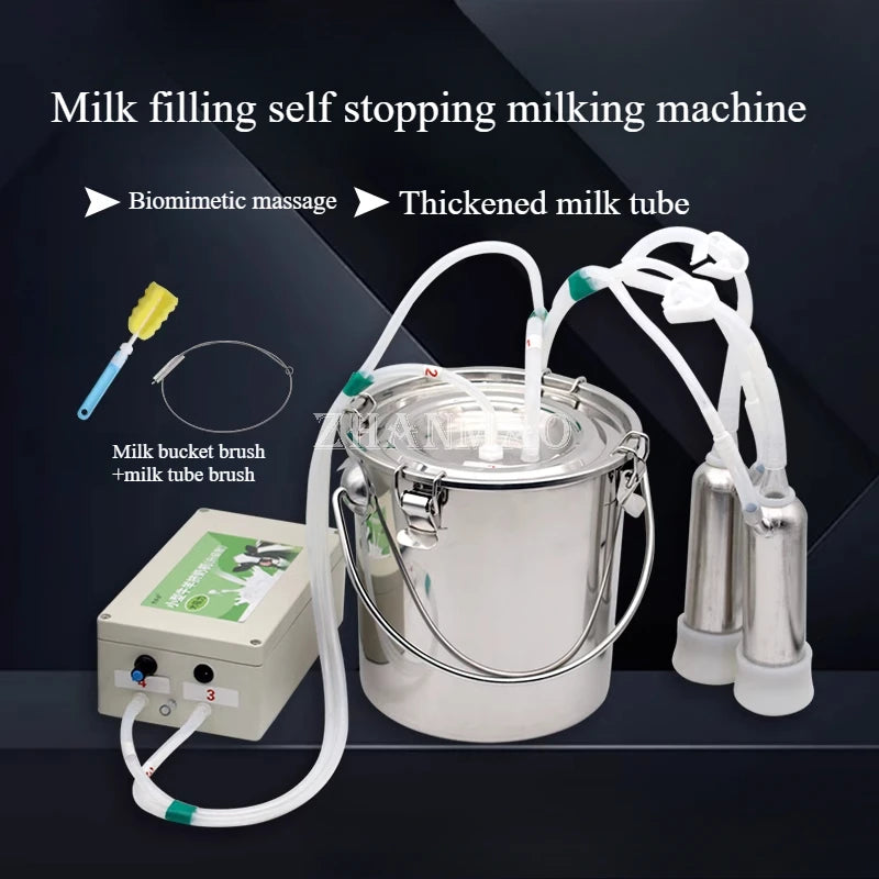 Cattle and Sheep Milking Machine, Animal Electric Pulse Milking Machine, Portable Small Milking Machine