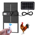 Automatic Chicken Coop Door, Anti Pinch Protection, Large LCD Display Screen, Timer and Light Sensor Mode, Solar Powered Automat