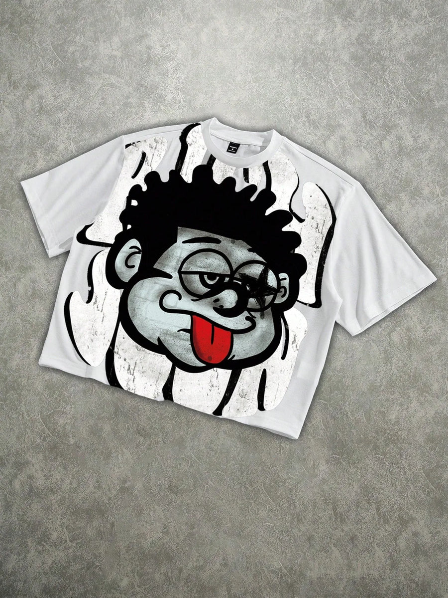 2026 Summer New Style Men's T-shirt - Breathable Lightweight Casual Roller Skating 3D Printout Street Style Men's T-shirt