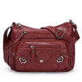 Multi Pocket Soft Leather Crossbody Bag Luxury Purses Handbags Women's Bag Designer Shoulder Messenger Bags for Women