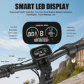 J2max 1200W Rear‑Drive Adult Electric Scooter J2max, 11‑Inch Tubeless Off‑Road Tire, 48V 18.2Ah Lithium Battery, 31Miles Long Range, One‑Touch Folding, Front‑Rear Spring Shock Absorber, Large LED Display Disc Brake E‑Scooter for All Terrain