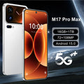2026 New M17 pro max Global version smartphone SIM 5G phone 7.3inch HD 10core dual 8000mAh unlock Android14 Snapdragon 8gen3 pho