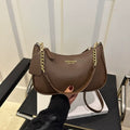 Crossbody Bag for Women Adjustable Strap Crescent Shoulder Bag PU Leather Zipper Closure Casual Handbag for Work Travel