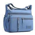 Fashion Women's Crossbody Bag Multi-Pockets High-Quality Waterproof Nylon Large Capacity Shoulder Messenger Handbag