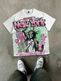 2026 Summer Men's T-shirt with 3D Print Breathable Lightweight Comfortable for Roller Skating and Hip Hop Men's T-shirt