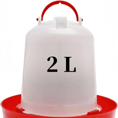 2L Plastic Water Dispenser for Poultry and Chicken Coops Drinking Water Equipment for Poultry and Pet Farming on Farms