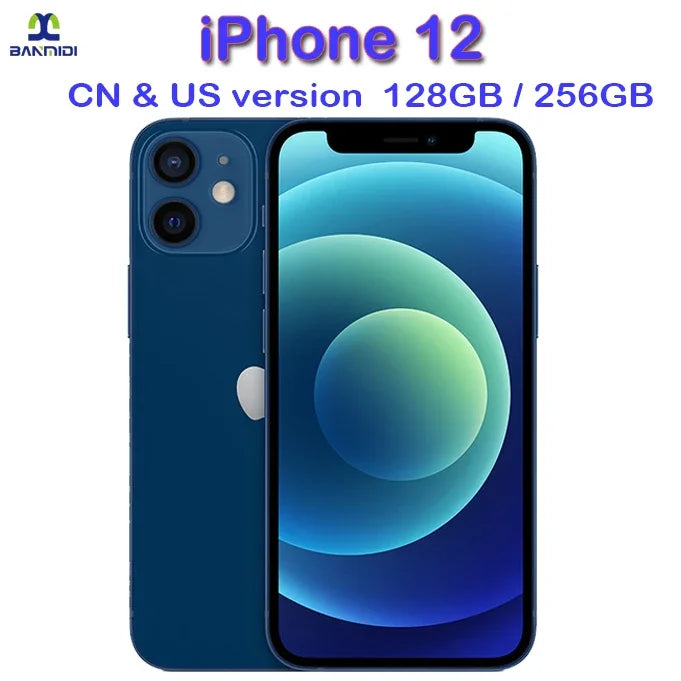 Apple iPhone 12 Smartphone 6.1" Original Unlocked CellPhone Dual Sim Card Slot