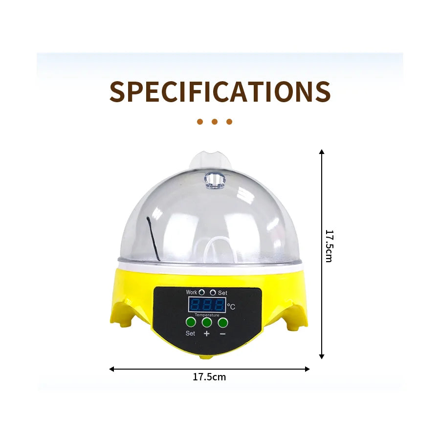Intelligent Small-Sized 7-Piece Automatic Constant Temperature Incubator For Incubating Chickens, Ducks And Quails.