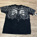 European and American Summer Men's Fashion Gothic Skull Print Comfortable Breathable Round Neck T-shirt Outdoor Street Top