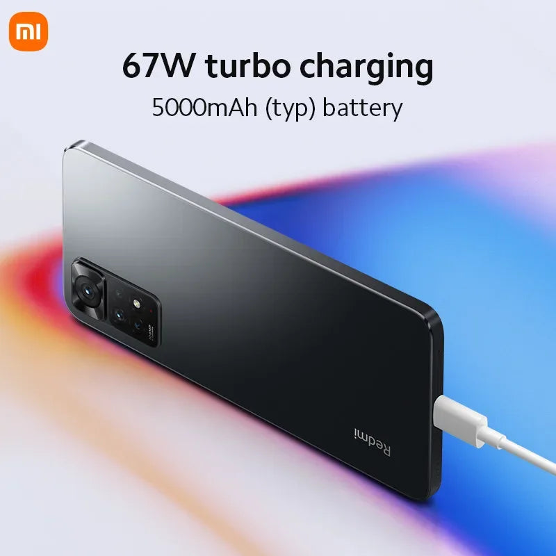 Xiaomi Redmi Note 11 Pro 8GB 256GB 108MP Camera 5G Smartphone MTK Helio G96 Octa Core 120Hz Display NFC Global Rom