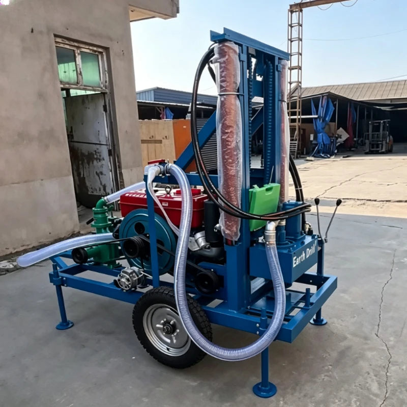 Hot Sale Mobile Water Well Drilling Rig 100-200m Portable Well Drilling Machine Water Borehole Drilling Machine Custom