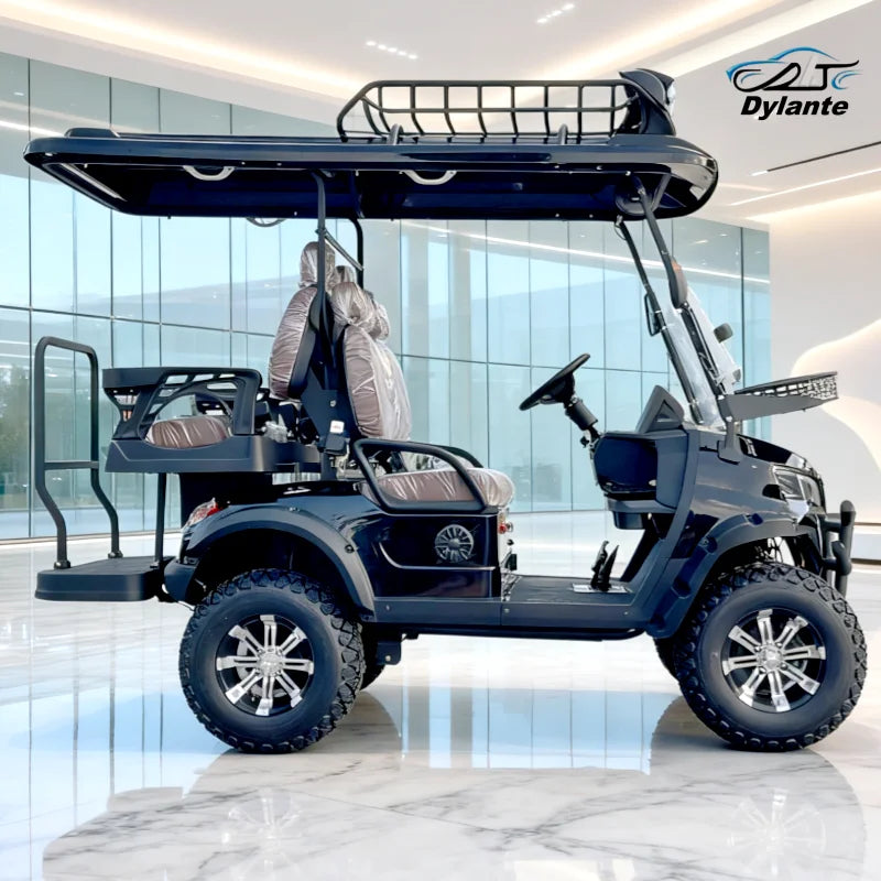 New 5kw Lithium Battery Off-road Hunting Car 4-Seater Club Car Multi-Function Electric Golf Cart Supports Color Customization