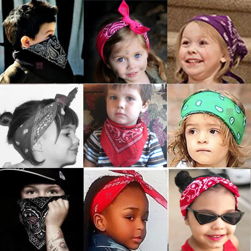 Classic Paisley Bandana Square Head Scarf, Multi-Use Sports Cycling Neck Face Wrap, Portable Street Aesthetic Accessory for Outdoor Daily Styling