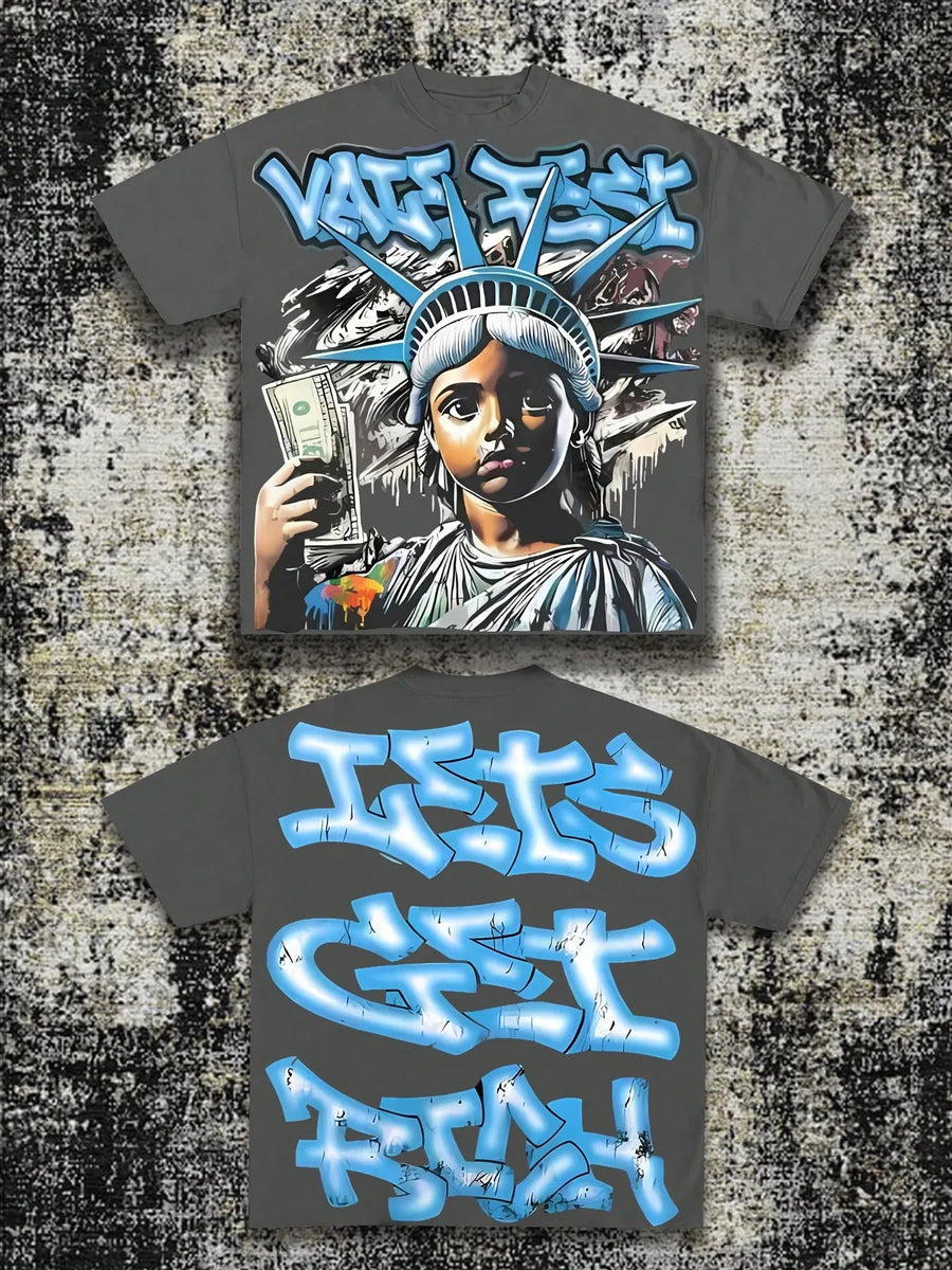 2026 Summer New Men's T-shirt with 3D Pattern Printing - Street Casual Fashion Comfortable Soft Breathable Lightweight