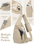 Sling Bag Nylon Crossbody Bags For Women with Anti-theft RFID Blocking Pocket Cross Body Purse Adjustable Shoulder Strap