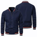 Jacket trend men's new autumn-winter style European casual coat fashionable trendy outerwear men's top thin jacket - New0001