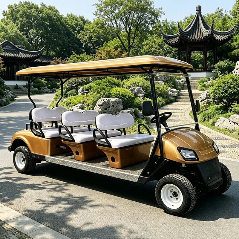 Hot Selling 4/6/8 Seater Electric Four-wheel Golf Carts Ideal Electric Sightseeing Vehicles Tourist Electric Bus