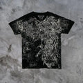 European and American Summer Men's Fashion Gothic Skull Print Comfortable Breathable Round Neck T-shirt Outdoor Street Top