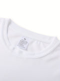 Summer Men Cherry Blossom Pattern Japanese Style Loose-Tee Shirt Suitable for Daily Wear  Material Trendy Versatile