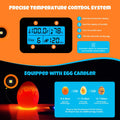 25 Egg Incubator for Hatching Eggs,Automatic Egg Turning and Humidity Control, with Automatic Water Serving,360° View Poultry Incubator for Hatching Chicken Duck Quail Parrot