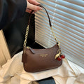 Crossbody Bag for Women Adjustable Strap Crescent Shoulder Bag PU Leather Zipper Closure Casual Handbag for Work Travel