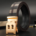 High Quality Leather Belt Men Luxury Brand Designer fashion Canvas Belts for Men Strap Male Metal Automatic Buckle Belt
