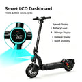 DriveTron DT08 Foldable Adult Electric Scooter 500W 1100W Peak Rear Drive Motor 48V 13Ah Lithium Battery Max 40KM/H 40-60KM Long Range 10 Inch Tubeless Tire Front & Rear Dual Spring Shock EABS Electronic Brake IPX5 Waterproof
