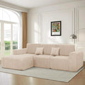 111" Boneless Couches for Living Room 3-Piece Cloud Couch Modular Sectional Deep Seat Compressed Couches for Living, Customized