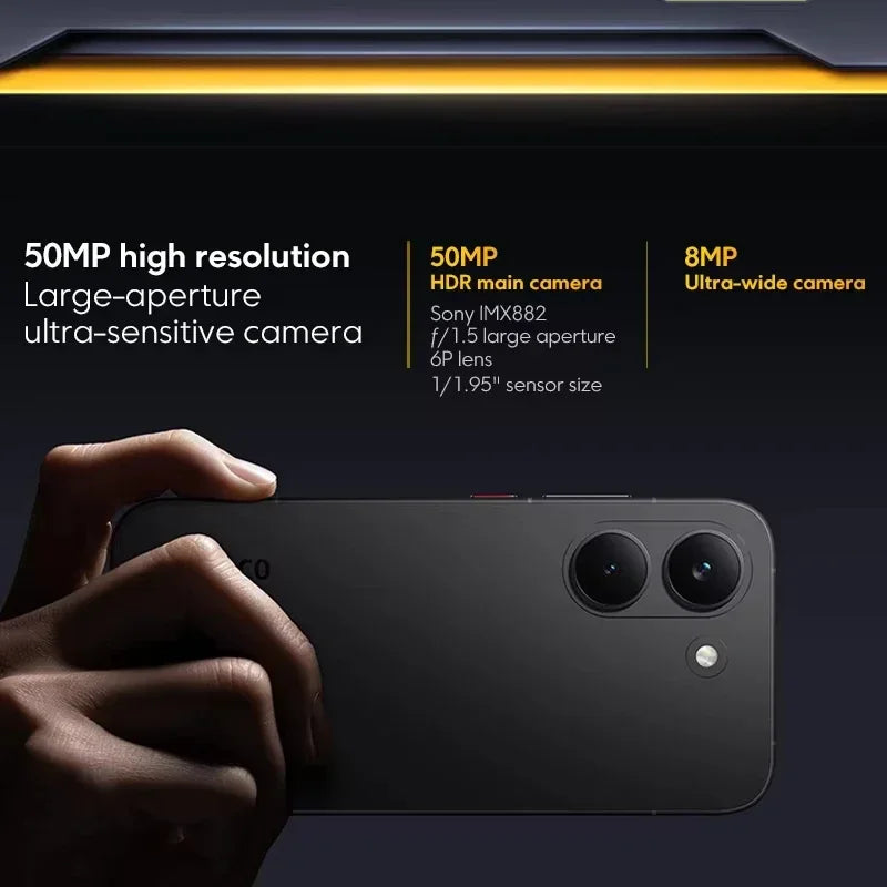 Global Version POCO X8 Pro Smartphone MTK Dimensity 8500-Ultra 6500mAh Battery 6.59" 1.5K 120Hz AMOLED Display 50MP Camera