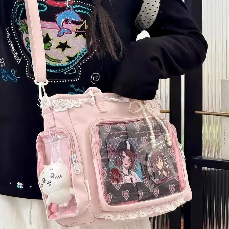 Ballet Girl Large Appetite Itabag Japanese Two-Dimension Single Shoulder Crossbody Bag Gift For Friends Women'S Handbag