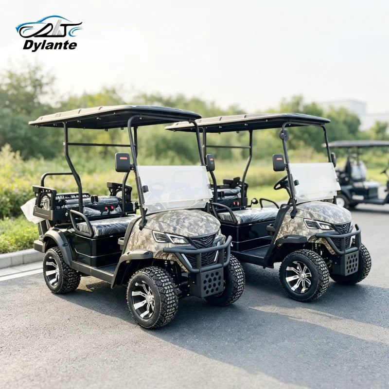 New 5kw Lithium Battery Off-road Hunting Car 4-Seater Club Car Multi-Function Electric Golf Cart Supports Color Customization