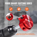 4Pcs PVC Pipe Reamer Kit, Plastic Pipe Fitting Socket Saver Tool Kit, Includes 1-1/2", 2", 3", 4", For PVC, CPVC, And ABS Fittings, With Tool Box, For Exhaust, Drain, Water Pipes Cleaning